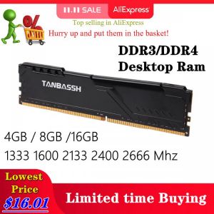 Ram memory DDR4 4GB 8GB 16GB ram ddr4 DDR3 1333 1600 memoria ram 2133 2400 2666 RGB Memory Desktop Dimm with Heat Sink Heat Ram