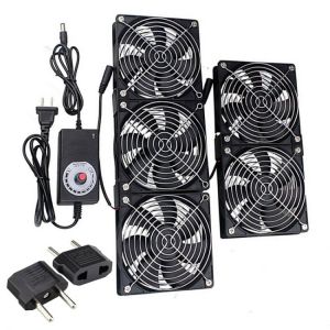 Gdstime 120mm 3000RPM Fan cooling With controller 12cm 12V 220V Btc Machine Chassis Workstation Cabinet Radiator Server fan