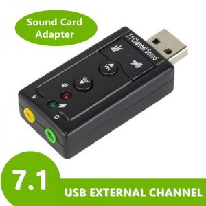 3.5mm Jack Headset 7.1 Sound Card Virtual 7.1 Channel Sound Card External USB 2.0 Audio Mic Speaker Adapter Microphone Stereo