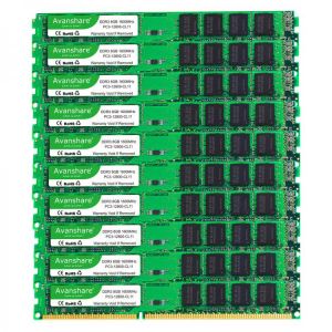 Avanshare 100pcs lot DDR3 4GB 8GB RAM 1333Mhz PC3-10600 DIMM Desktop 240 Pins 1.5V NON ECC
