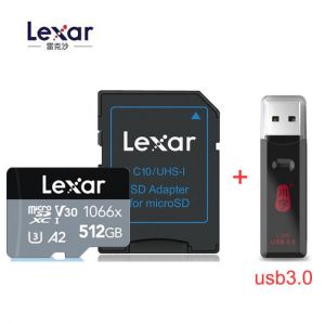 New Lexar Professional 1066X micro SDXC UHS-I cards SD memory card 64GB 128GB 256GB 512GB U3 V30 A2 100MB/s read 90MB/s write