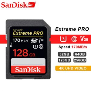 SanDisk SD Card 16GB 32GB 64GB 128GB 256GB Memory Card 80MB/s-95MB/s For Canon Nikon SLR Camera Shooting 4K Video