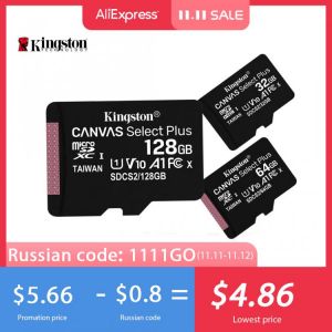 Kingston Micro SD Memory Card 32GB 64GB 128GB 256GB Class 10 C10 UHS-I Mini Kingston SD Card TF SDHC SDXC for Smartphone