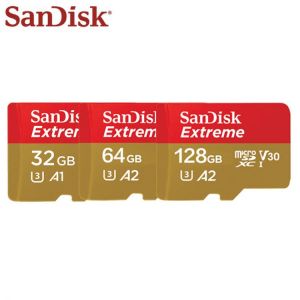 SanDisk Memory Card Extreme 32GB 64GB 128GB SDXC High Speed UHS-I Micro SD Card U3 4K A2 Flash Card Memory Microsd