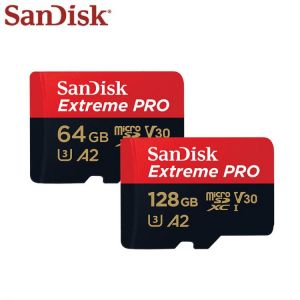 SanDisk Memory Card Extreme PRO SDQXP V30 128GB UP To 170MB/s Micro SD Card U3 A2 64GB Flash Card UHS-I TF Memory Card