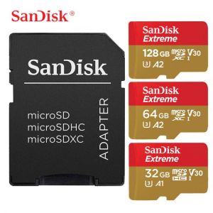 SanDisk Micro SD Card 32GB 100MB/s U3 64GB 128GB 256GB 160M/s Memory Card 667X V30 Class 10 microsd Flash TF Card Free Adapter