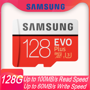 SAMSUNG Micro SD Card 128GB EVO Plus Flash Memory Card 32GB 64GB 256GB 512GB Class 10 UHS-I High Speed Microsd TF Card For 4k U3