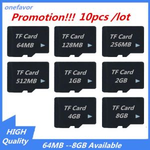 Promotion 10PCS/LOT TF Card 64MB 128M 256MB 512MB 1GB 2GB 4GB 8GB Micro Memory Card Transflash Card TF Flash Card