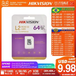HIKVISION Micro SD Card Class10 Security series TF Card 16/32/64/128/256GB Max 95Mb/s Memory card #L2