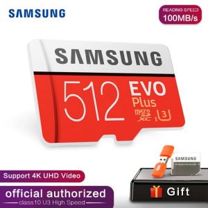 SAMSUNG Memory Card Micro SD32GB 64GB 128GB 256GB 512G SDHC SDXC Grade EVO+PLUS Class 10 C10 UHS TF SD Cards Trans Flash Microsd