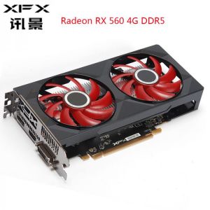 XFX Radeon RX 560 4GB DDR5 Graphics Cards AMD Graphics Card 4GB GPU 128 Bit RX560 Gaming PC Video Card Gaming Desktop Used Card