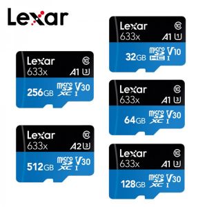 Lexar 633X Memory Card 512GB 256GB 128GB 64GB SDXC Micro sd card 32GB SDHC 95M-100M/s TF Card for Gopro/DJI/Nintendo/smartphone