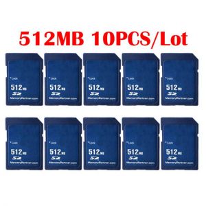 10PCS/LOT Wholesale Price Standard SD Card 256MB 512 MB 1GB 2GB SD Secure Digital Flash Memory Card Tarjeta Carte Free Shipping