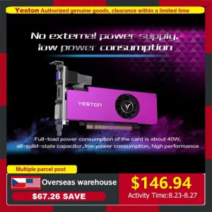 Yeston RX550-4G D5 LP Graphics Card AMD Radeon RX550 Memory GDDR5 128Bit 512Units 6000MHz VGA HDMI-Interface  DVI-D Video Card
