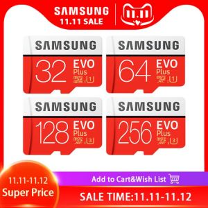 SAMSUNG EVO PLUS Memory Card 256GB High Speed 100 MB/S Micro SD Class 10 U3 TF Cards UHS-I 128G 64GB 32GB Micro SD Card