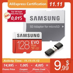 SAMSUNG EVO Plus Micro SD Card 128GB 64GB 32GB 512GB 256GB Micro SD 128gb Flash Memory Card SD Memory U1 U3 4K Microsd TF Cards