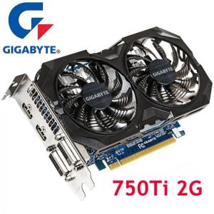 GIGABYTE GTX 750 Ti 2GB Video Cards 128Bit GDDR5 Graphics Cards for nVIDIA Geforce GTX750Ti 2G Dvi Hdmi VGA Cards 750Ti-2GB Used