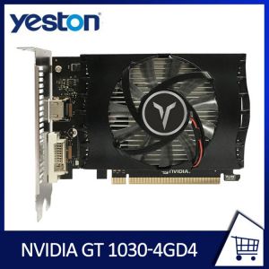 YESTON Graphics Card GT-1030 4GB DDR4 64-Bit PCI Express Computer Gaming Video Card GPU nVIDIA Geforce For Windows7/8/10 BTC Min