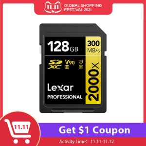 Lexar Memory Card 128GB Professional SD Card 64GB 2000x High Speed SDHC SDXC Card 32GB UHS-II Card U3 For 4K Full HD Video Camer