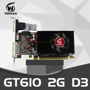 VEINEDA Graphics Card GT610 2GB 64Bit DDR3PC Desktop Graphics Cards PCI Express 2.0 computer Graphics Cards for nVIDIA Geforce