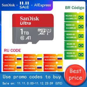 SanDisk Micro SD Card 1TB Memory Card 16GB 32GB 64GB 128GB 256GB 512GB MicroSD Max 98MB/S Uitra C10 TF card cartao de memoria