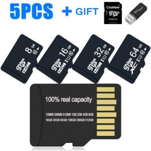 5PCS New Original Flash Memory Card  4GB 8GB 16GB 32GB High Speed Micro TF/SD Card 64GB 128GB 256GB Memory Cards for Smartphone