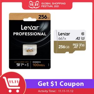 Lexar 256GB Micro SD Card SDXC Cards 667x UHS-I Cards TF Card Professional Memory Card 64GB U3 V30 A2 A1 Free shipping