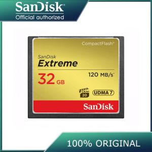 Sandisk Flash Camera Memory Card Extreme Compact 32 GB 64 GB 128 GB Up to 120 MB / s Read Speed for 4 K and Full HD Video