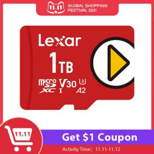 Lexar 512GB Memory Card 1TB V30 U3 A2 PLAY Micro SDXC Card UHS-I Card C10 A1 256GB Flash Card TF Card For Portable Gaming Device