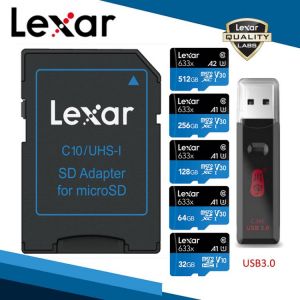Lexar 633x TF Card Class 10 256GB Micro SD Card Reader 64GB Memory Cards 128GB Storage Adapter 256GB USB Readers 32GB Brand
