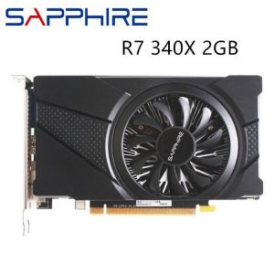 Used SAPPHIRE R7 340X 2GB Graphics Card For AMD Radeon R7340 2GB Video Screen Cards GPU Desktop PC Computer Gaming HDMI DVI