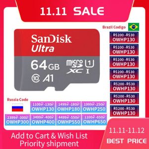 SanDisk Micro SD Card Memory Card 16GB 32GB 64GB 128GB MicroSD Max 80M/s Uitra C10 TF card C4 8G cartao de memoria