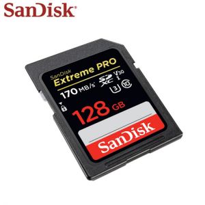 SanDisk Extreme Pro SD Card 32GB 95MB/s 64GB 128GB 170MB/s UHS-I Class 10 Memory Card V30 U3 Support 4K Digital Camera