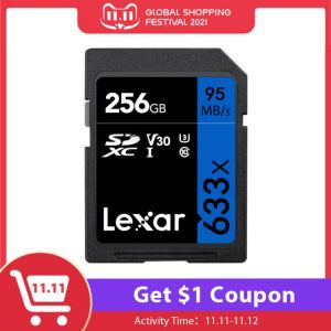 Lexar 256GB SDXC Card 128GB Memory Card V30 64G SD Card 32GB U1 Flash Card High Speed Max 95M C10 633x For Camera 100% Original