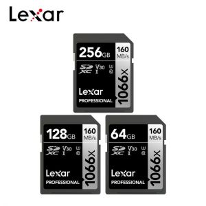 Original Lexar Professional SD Card 1066x 64GB 128GB 256GB Memory Card V30 U3 C10 SDXC Flash Card For 4K UHD Camera