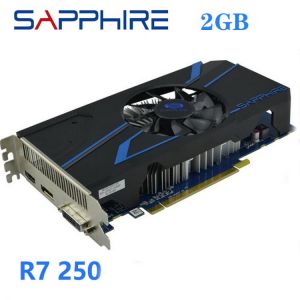 Used SAPPHIRE Video Cards R7 250 2GB Computer Gaming Radeon R7250X 2G For AMD Video Card Map 128bit HDMI VGA DVI GDDR5