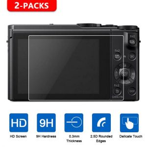 2Pcs Tempered Glass For Panasonic Lumix LX10 LX15 FZH1 LX9 ZS70 TZ90 ZS45 TS7 FT7 G6 TZ95 ZS70 TZ90 TS60 TZ80 Screen Protector