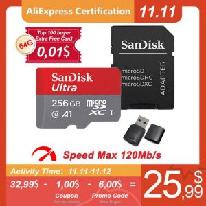 SANDISK 256GB Micro SD 128GB Memory Card 64GB 32GB Micro SD Card SD/TF Flash Card 16GB 512GB 1TB 200GB 400GB Microsd for Phone