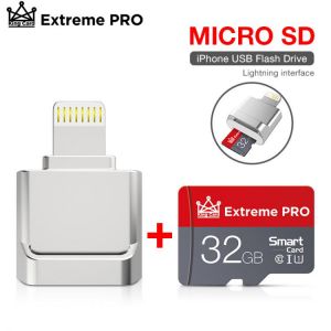Pen Drive Usb Memory card MicroSD /TF card Reader Card Reading Plug&Play Lightning to Adapter No Need Driver For Iphone IOS13