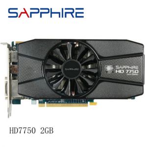 SAPPHIRE Radeon HD 7750 2GB Video Cards GPU For AMD HD7750 2GB GDDR5 Graphics Screen Cards Desktop Computer PC Gaming Used