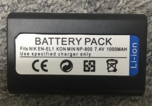 EN-EL1 Battery For Nikon Coolpix 500 775 880 885 990 995 4300 4500 4800 5000 5400 5700 8700 Minolta A200 DG5W1000mAh
