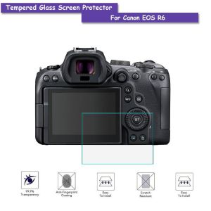 Tempered Glass 9H Camera LCD Screen Protector Shield Protective Film For  Canon EOS R6 Accessories