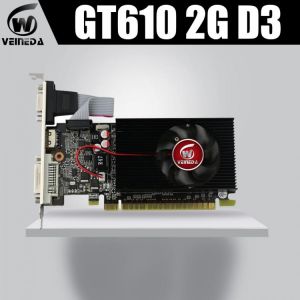 Veineda display vga cards GT610 2GB DDR3 700/1000MHz  PC Desktop PCI Express 2.0X16