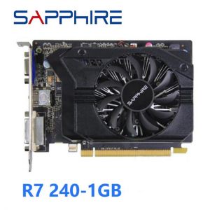 Used SAPPHIRE Video Cards R7 240 1GB Computer Game Radeon R7240 1G For AMD Video Card Map 64Bit 128bit HDMI VGA