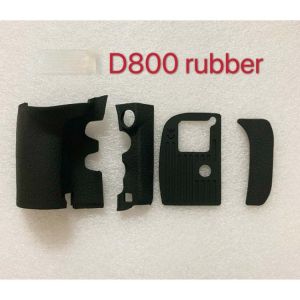 NEW  For Nikon D800 D800E D810 Body Rubber Cover Grip + Bottom + Rear Thumb + FX Side Rubber Camera Repair Spare Part Unit