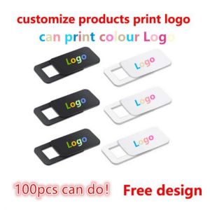 100-3000pcs custom products Free print logo rectangle WebCam Cover Ultra Thin Shutter Slider Camera Lens Cover for Your logo