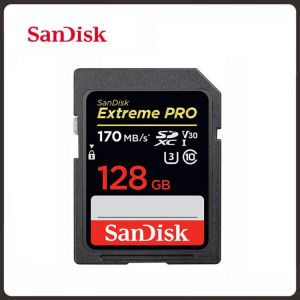 SanDisk SD Card Extreme Pro/Ultra 32GB 64GB 128GB 256GB Memory Card 80MB/s U1 170MB/s U3 V30 4K Flash Card SD Memory SDXC SDHC