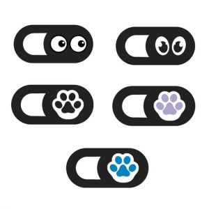 5pcs eyes Bear paw WebCam Cover Ultra Thin Shutter Slider Camera Lens Cover For Web IPhone Macbook iPad Laptops Sticker