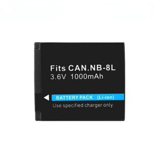 3.6V 1000mAh NB-8L Replacement Li-ion Lithium Camera Battery For Canon Powershot A2200 A3000 A3100 A3200 NB8L NB 8L