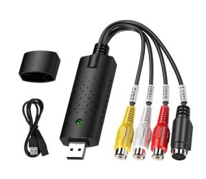 USB 2.0 Video Capture card Converter  4 Channel Video TV DVD VHS Audio Capture Adapter TV Video DVR Free Shipping Support Win10